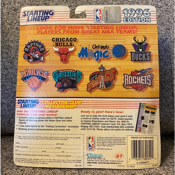 NBA Starting Lineups action figures Scottie Pippen Kevin Garnett Reggie Miller - Picture 3 of 11